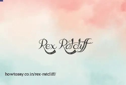 Rex Ratcliff