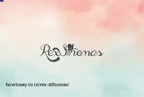 Rex Stthomas