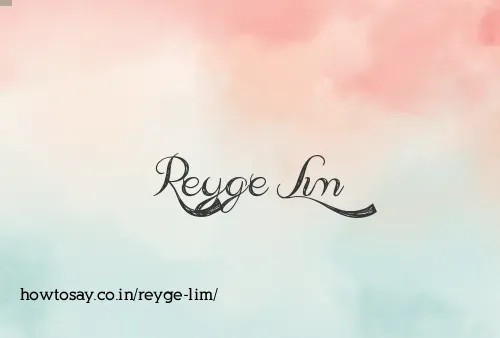 Reyge Lim