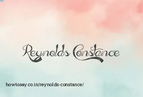 Reynolds Constance