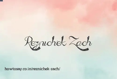 Reznichek Zach