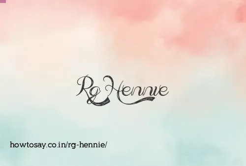 Rg Hennie