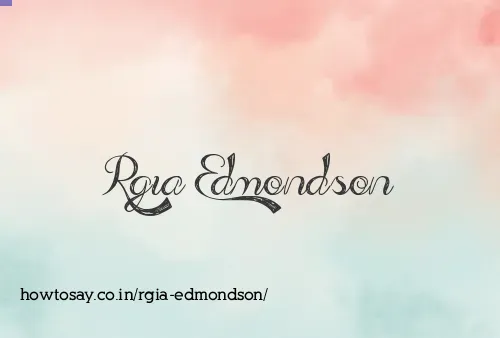 Rgia Edmondson