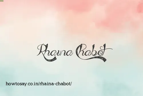 Rhaina Chabot