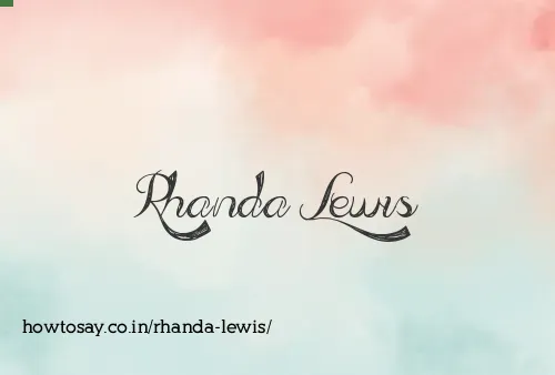 Rhanda Lewis