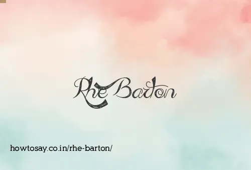 Rhe Barton