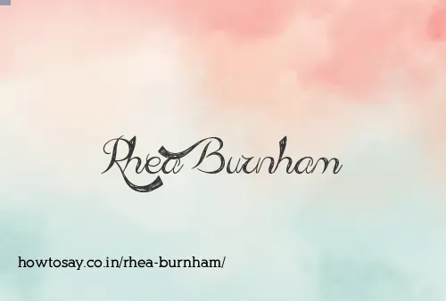 Rhea Burnham