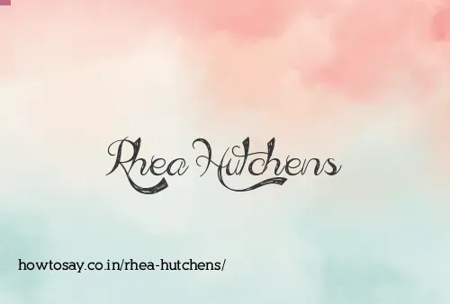 Rhea Hutchens