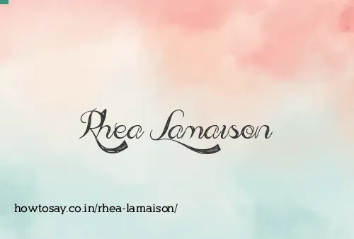 Rhea Lamaison