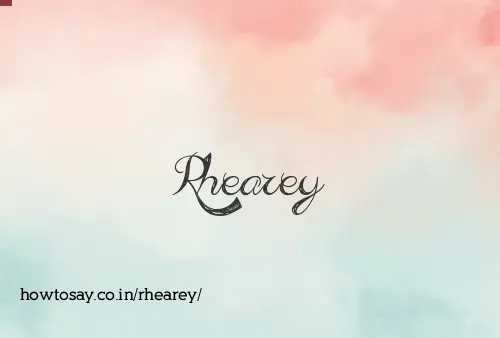 Rhearey