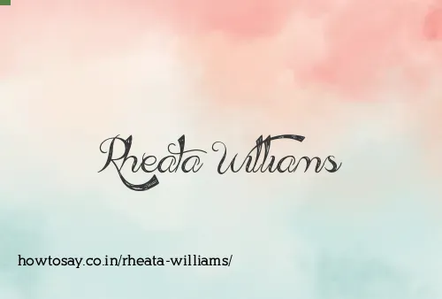 Rheata Williams