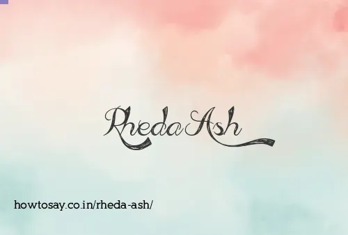 Rheda Ash