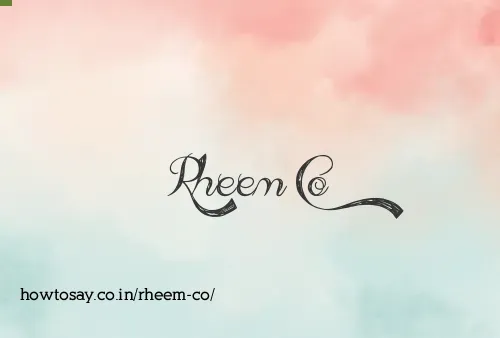 Rheem Co