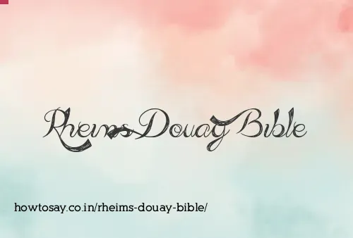 Rheims Douay Bible