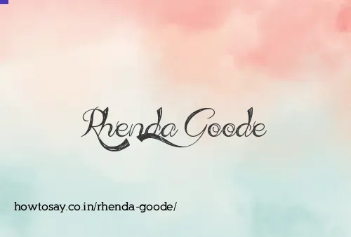 Rhenda Goode