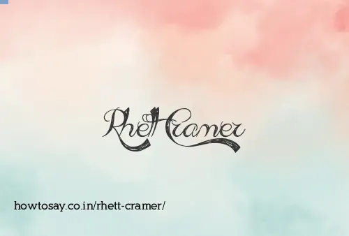 Rhett Cramer