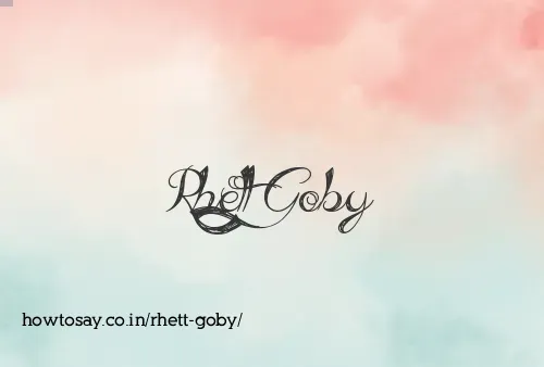 Rhett Goby