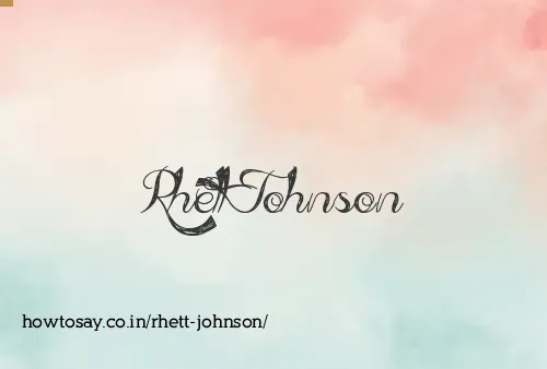 Rhett Johnson