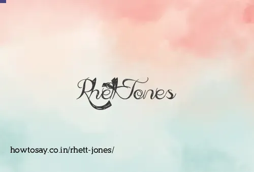 Rhett Jones