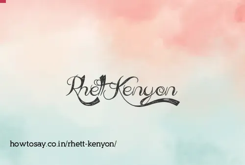 Rhett Kenyon