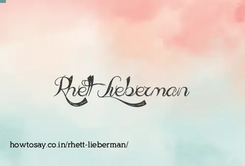 Rhett Lieberman