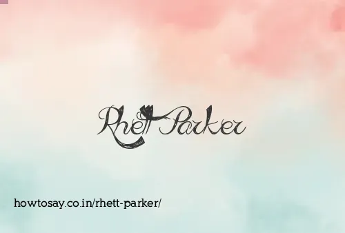 Rhett Parker