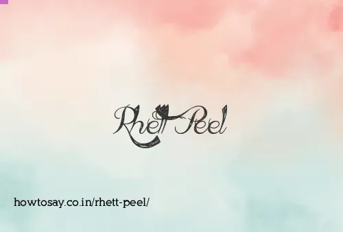 Rhett Peel