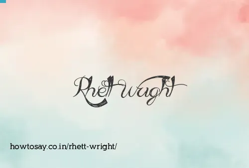 Rhett Wright