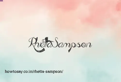 Rhetta Sampson