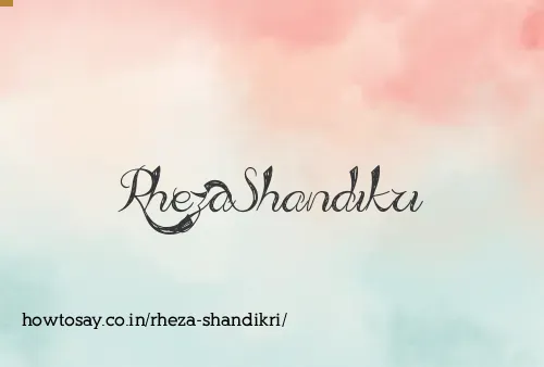Rheza Shandikri