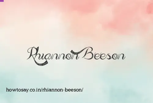 Rhiannon Beeson
