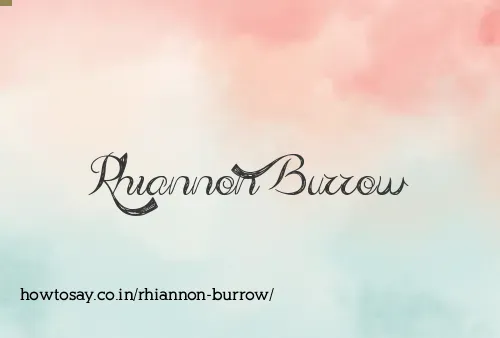 Rhiannon Burrow