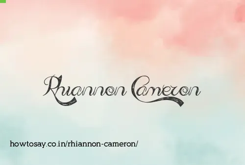 Rhiannon Cameron