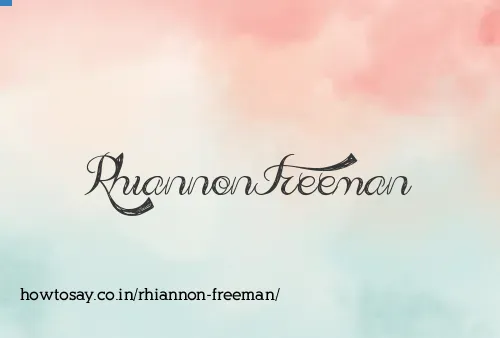 Rhiannon Freeman