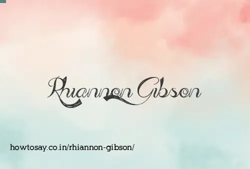 Rhiannon Gibson