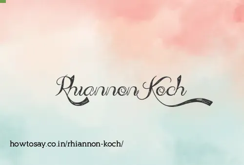 Rhiannon Koch