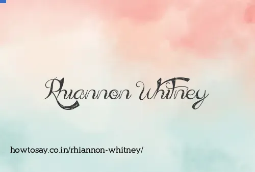Rhiannon Whitney