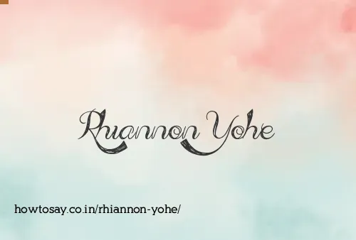 Rhiannon Yohe