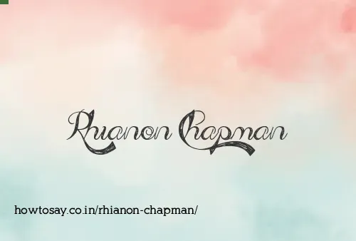 Rhianon Chapman