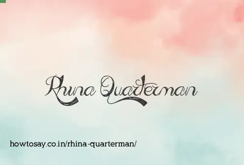 Rhina Quarterman