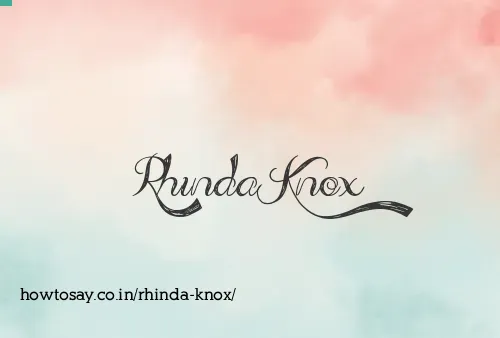 Rhinda Knox