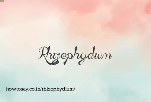 Rhizophydium
