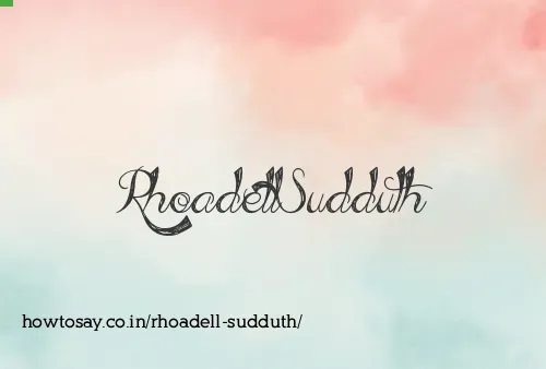 Rhoadell Sudduth