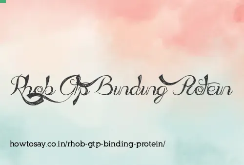 Rhob Gtp Binding Protein