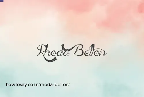 Rhoda Belton