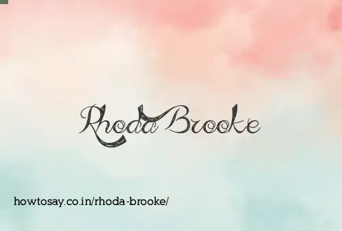 Rhoda Brooke