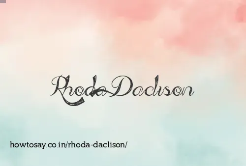 Rhoda Daclison