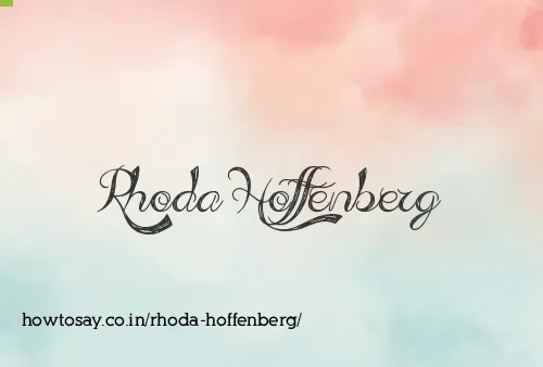 Rhoda Hoffenberg