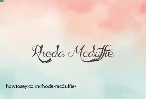 Rhoda Mcduffie
