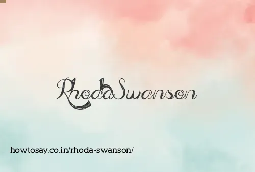 Rhoda Swanson